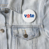Badge Rond 5 Cm Votez (En situation)