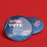 Badge Rond 5 Cm Votez Comme Votre Vie Dépend Du Bouton It<br><div class="desc">Votez comme votre vie en dépend, parce que c'est le cas. Que vous soyez noire, immigrée, LGBT, femme enceinte ou américaine, vous devez voter bleu aux prochaines élections. Votez contre Donald Trump pour que les Américains survivent et vivent au mieux de leurs vies, avec une liberté totale pour chaque citoyen....</div>