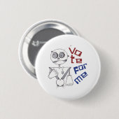 BADGE ROND 5 CM VOTEZ POUR MOI (Devant & derrière)