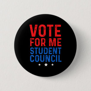 Badge Rond 5 Cm Votez pour moi Conseil des élèves 