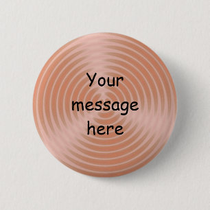 Badge Rond 5 Cm Votre de message bouton ici -