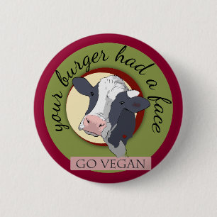 Badge Rond 5 Cm Votre hamburger a eu un visage