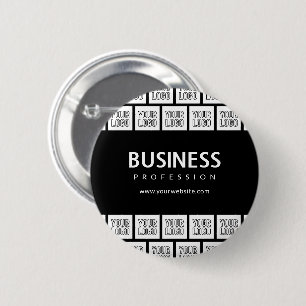 Badge Rond 5 Cm Votre logo en motif mosaïque et nom d'entreprise m
