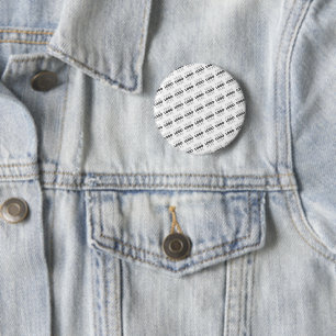 Badge Rond 5 Cm Votre logo simple motif diagonal répétitif