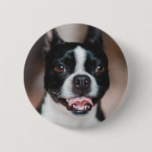 Badge Rond 5 Cm Votre photo de chien | Fur Baby Cute Puppy Image T (Devant)