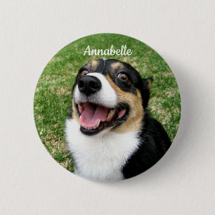 Badge Rond 5 Cm Votre photo personnalisée pour animaux de compagn