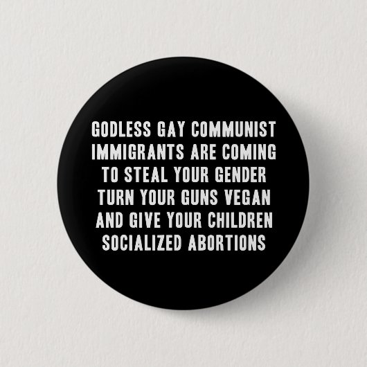 Badge Rond 5 Cm Votre plus mauvais cauchemar (Devant)