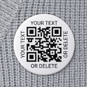 Badge Rond 5 Cm Votre QR Code Site Web d'entreprise Simple promoti
