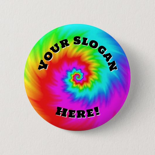 Badge Rond 5 Cm Votre Slogan Ici (changer les mots) (Devant)