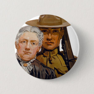 Badge Rond 5 Cm VOUS aidez mon garçon à gagner la guerre