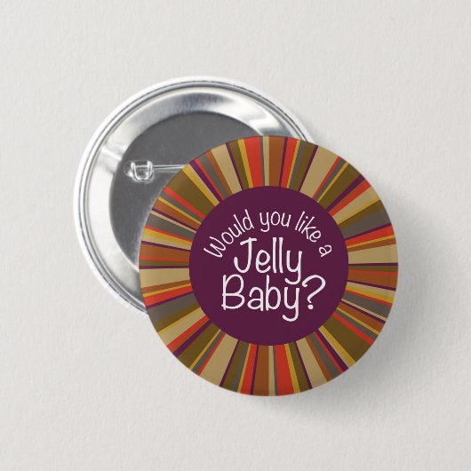 Badge Rond 5 Cm Vous aiment un bébé de gelée ? (Devant & derrière)