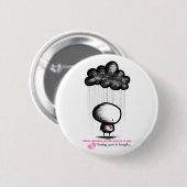 Badge Rond 5 Cm Vous aimer sont durs (Devant & derrière)