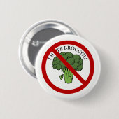 Badge Rond 5 Cm Vous aimez le brocoli ? (Devant & derrière)