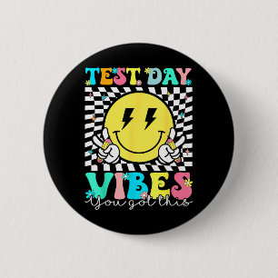 Badge Rond 5 Cm Vous avez ce jour d'examen Évaluation de l'État en