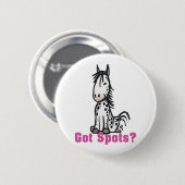 Badge Rond 5 Cm Vous avez des points ? Appaloosa (Devant & derrière)
