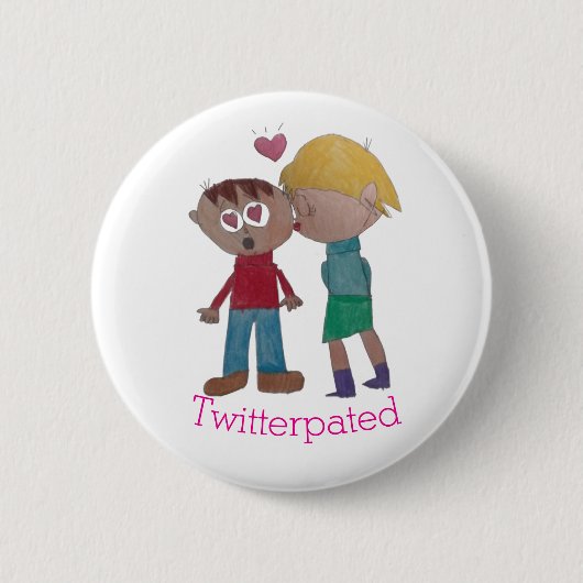 Badge Rond 5 Cm Vous avez été Twitterpés ! (Devant)