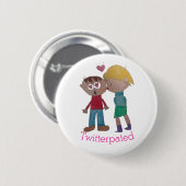 Badge Rond 5 Cm Vous avez été Twitterpés ! (Devant & derrière)