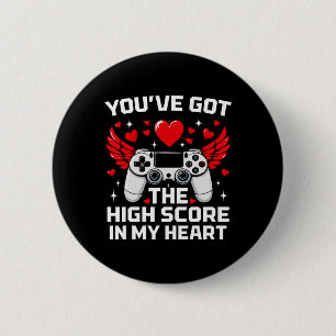 Badge Rond 5 Cm Vous avez le score le plus élevé dans mon cœur drô