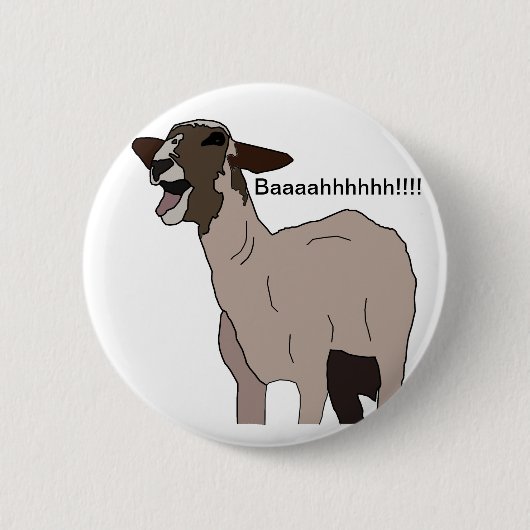 Badge Rond 5 Cm Vous chèvre pour me badiner ! (Devant)