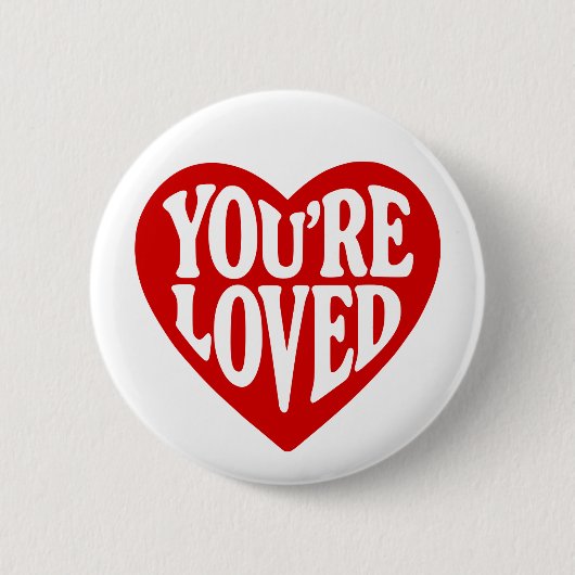 Badge Rond 5 Cm Vous êtes aimés (Devant)