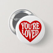 Badge Rond 5 Cm Vous êtes aimés (Devant & derrière)