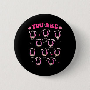 Badge Rond 5 Cm Vous êtes de beaux chevaux aimés à ferrer la foi W