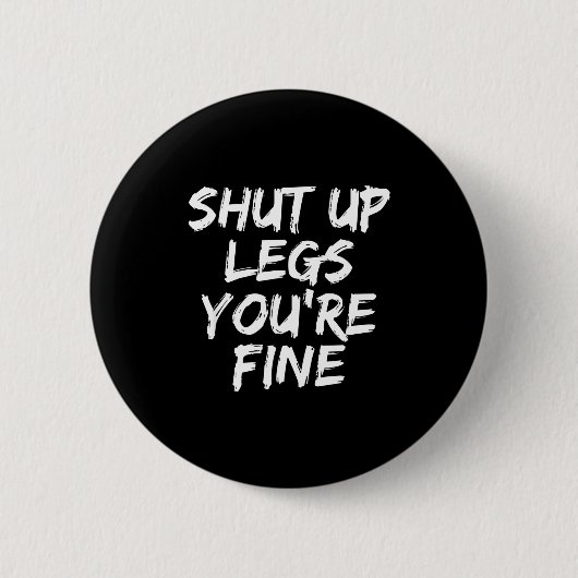 Badge Rond 5 Cm Vous êtes Fine Funny Running (Devant)
