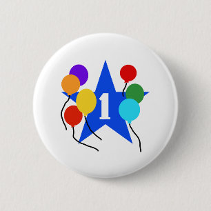 Badge Rond 5 Cm Vous êtes le ęr anniversaire d'étoile