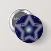 Badge Rond 5 Cm "Vous êtes mon étoile " (Devant & derrière)