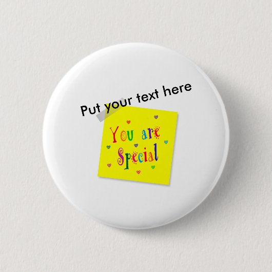 Badge Rond 5 Cm Vous êtes spéciaux (Devant)