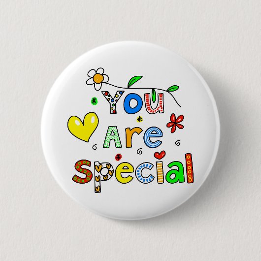 Badge Rond 5 Cm Vous êtes spéciaux (Devant)