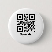 Badge Rond 5 Cm Vous êtes un code qr migre (Devant)