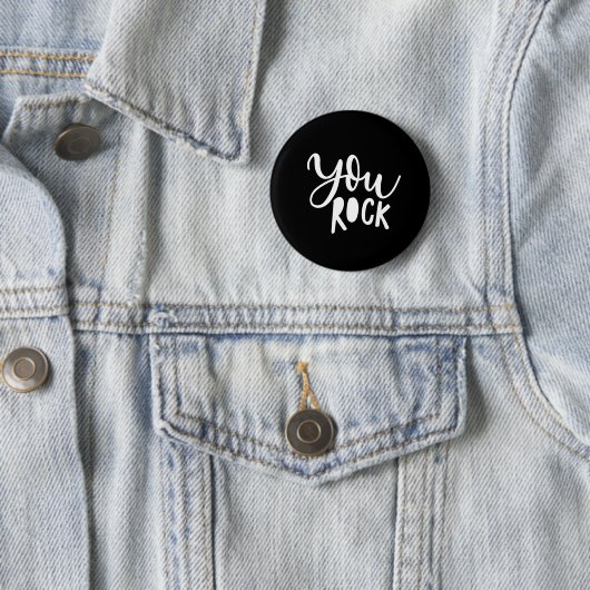 Badge Rond 5 Cm vous faites du rock (En situation)