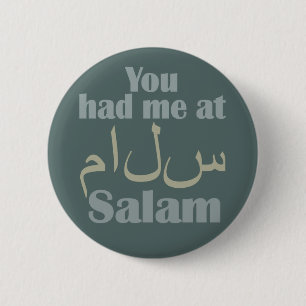 Badge Rond 5 Cm Vous m'avez eu aux boutons de Salam