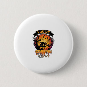 Badge Rond 5 Cm Vous Me Faites Craindre Halloween Chat Noir Pleine