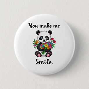 Badge Rond 5 Cm Vous Me Faites Sourire Panda Mignon