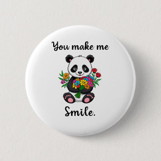 Badge Rond 5 Cm Vous Me Faites Sourire Panda Mignon