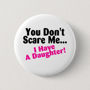 Badge Rond 5 Cm Vous ne m'effrayez pas que j'ai un noir de rose de