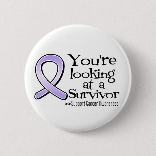 Badge Rond 5 Cm Vous regardez un survivant du cancer (Devant)