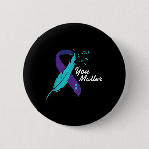 Badge Rond 5 Cm Vous Ruban Sensibilisation au suicide Santé mental