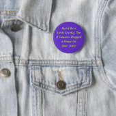 Badge Rond 5 Cm Vous seriez un peu excentriques, aussi (En situation)
