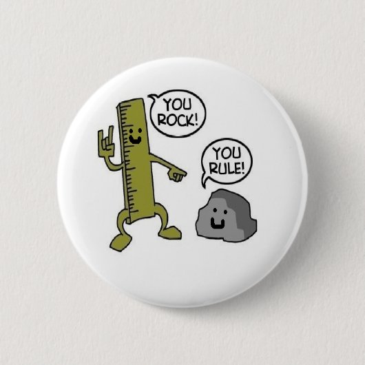 Badge Rond 5 Cm vous vous basculez règle (Devant)