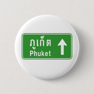 Badge Rond 5 Cm Voyage à Phuket ⚠ véhicule routier thaïlandais ⚠