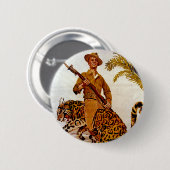 Badge Rond 5 Cm Voyage ? Aventure ? Joignez les marines ! (Devant & derrière)