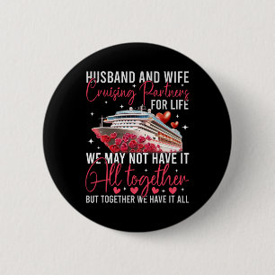 Badge Rond 5 Cm Voyage d'anniversaire de mariage en croisière 2025