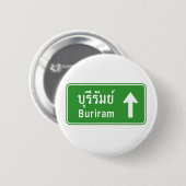 Badge Rond 5 Cm Voyage de Buriram ⚠ Thaïlande ⚠ (Devant & derrière)