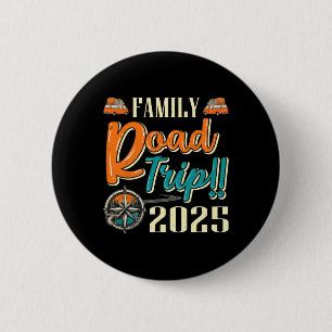 Badge Rond 5 Cm Voyage de camping familial assorti 2025