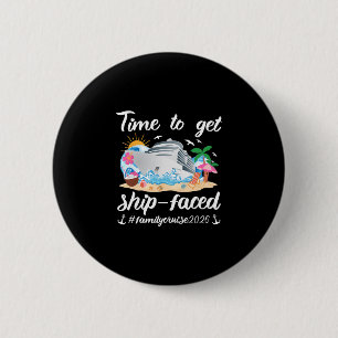 Badge Rond 5 Cm Voyage de croisière en famille 2026 Croisière en f