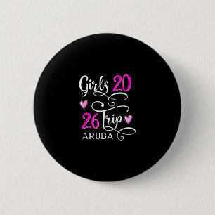 Badge Rond 5 Cm Voyage de filles 2026 Aruby Vacances Croisière en