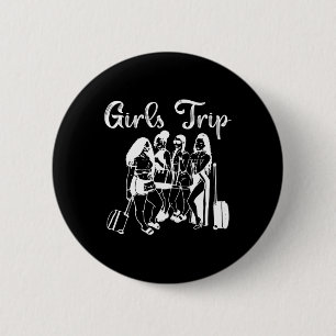 Badge Rond 5 Cm Voyage de filles de femmes Mariage de vacances de